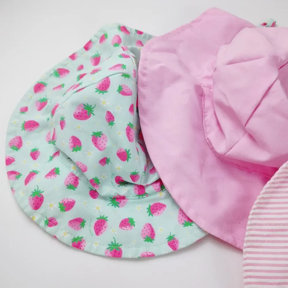5-Piece Summer Newborn Hat Bundle - Pastel Styles